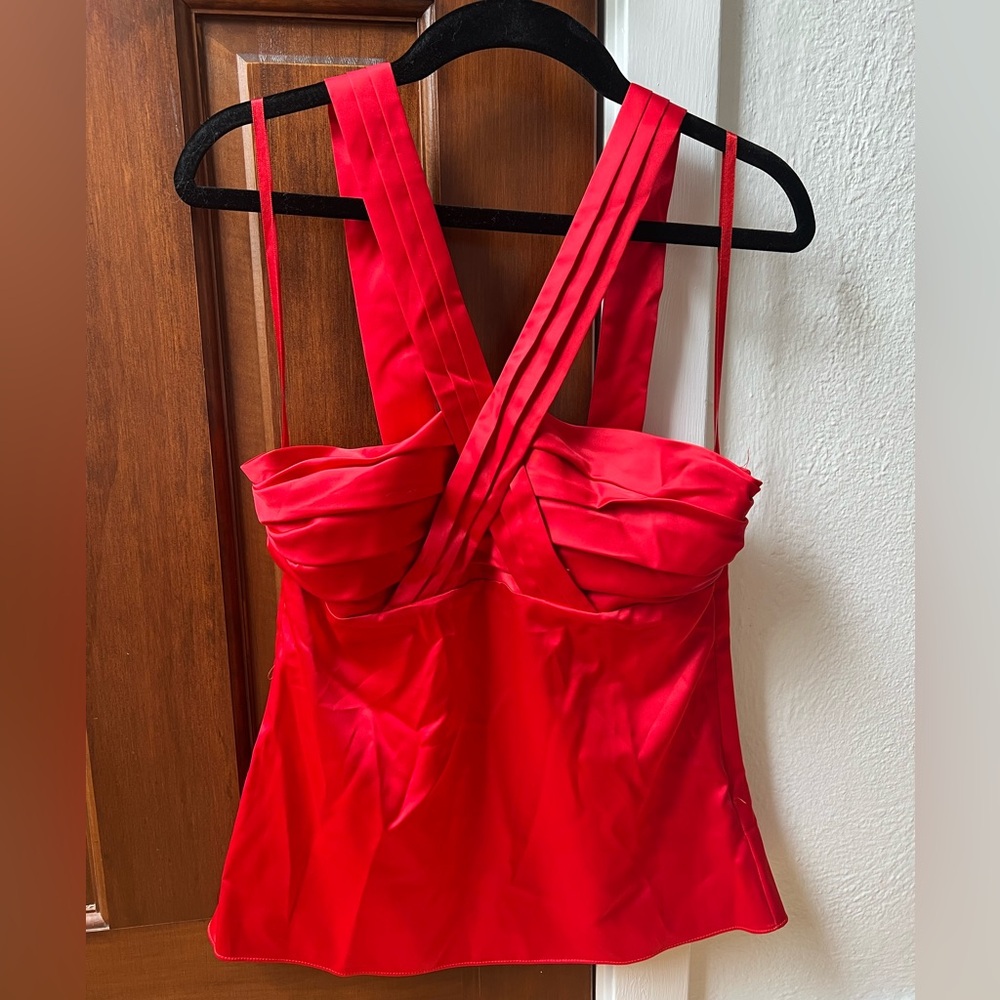 The Limited Red Silky Camisole